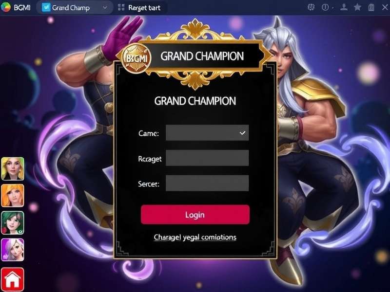 BGMI Grand Champion Login Screen